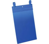 DURABLE Document Pocket with Straps A4 Portrait – Pack of 50, Dark Blue