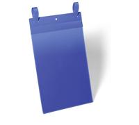 Durable Strap Ticket Holder Pouch Document Pocket Portrait | 50 Pack | A4 Blue
