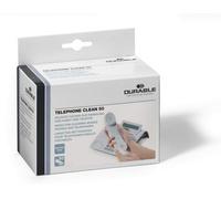 Durable Telephone Cleaning Sachets Individual Moist Low Lint Wipes Pre-Saturated Ref 5785 [Pack 50]