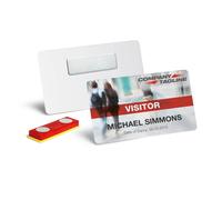 Durable Strong Magnetic Self Adhesive Name Tag ID Badge Fasteners | 10 Pack