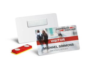 Durable Strong Magnetic Self Adhesive Name Tag ID Badge Fasteners | 10 Pack