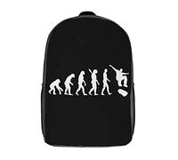 Durable Students Bookbag Skateboarding Sports Evolution School Bags Spacious Knapsack for Travel, Work, Hiking, 42X32X14Cm