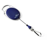 Durable STYLE Secure Retractable Carabiner Badge Reel for IDs & Keys | Blue