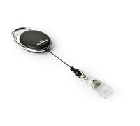 Durable STYLE Secure Retractable Clip Badge Reel for ID Badges & Keys | Black
