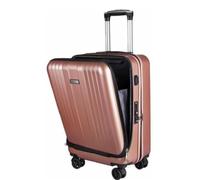 Durable Suitcase for Women Rechargeable Hard Case with USB Carry On Luggage Suitcase Checked Luggage with Wheels Retro Suit Case,B-24In