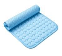 Durable Summer Cooling Mat For Dogs And Cats, Blue Scratch-Resistant Pet Cool Mat For Floors Sofas Beds, Medium (24.4" X 19.7"), Easy Clean(XXL 59'X39')
