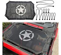 Durable Sunshade Mesh Bikini Top Sun Shade Net Cover for Jeep Wrangler 2018-2022 JL JLU & Rubicon Sahara Sports Unlimited 2/4-Door,Five Star