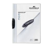 Durable SWINGCLIP 30 Document Swing Clip File Folder | 25 Pack | A4 Black