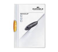 Durable SWINGCLIP 30 Document Swing Clip File Folder | 25 Pack | A4 Orange