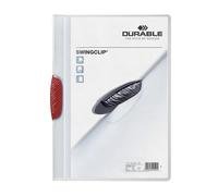 Durable SWINGCLIP 30 Document Swing Clip File Folder | 25 Pack | A4 Red