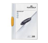 Durable SWINGCLIP 30 Document Swing Clip File Folder | 25 Pack | A4 Yellow