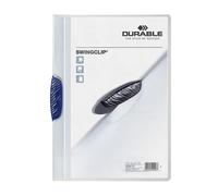 Durable SWINGCLIP 30 Document Swing Clip File Report Folder | 25 Pack | A4 Blue