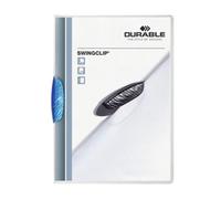 Durable SWINGCLIP 30 Document Swing Clip File Folder | 25 Pack | A4 Blue