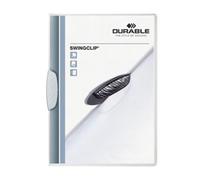 Durable SWINGCLIP A4 Clip Folder, White, Pack of 25