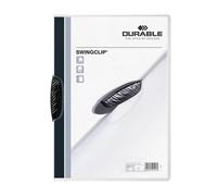 Durable Swingclip report cover Black