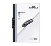 Durable Swingclip report cover Black