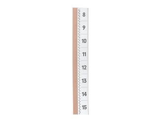 Durable Tabfix 840219 Self-Adhesive Tabs 200 mm Wide x 10 mm 2-Lines 5-Piece Transparent