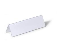 Durable Table Place Name Holder 61X210mm Transparent Pack 25 - 805219