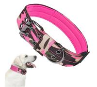 Durable Tactical Dog Collar Leash ,Military Heavy Duty For Medium Large Dogs Collars,Walking Training Accessories(A,XL)