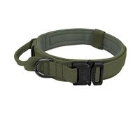 Durable Tactical Dog Collar Leash Set Adjustable Pet Collar(Green 2,L)