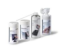 Durable SOHO Tech Cleaning Kit with Air Duster and Biodegradable Wipes Durable White 1 Pack
