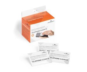 Durable Telephone Cleaning Sachets Individual Moist Low Lint Wipes Pre-Saturated Ref 5785 [Pack 50]