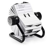DURABLE Rotary Address Card Holder TELINDEX – 500 Cards & A‑Z Index – Black