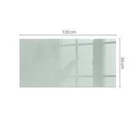 Durable Tempered Glass Hearth Plate Mat Color Light Green Square Rectangular