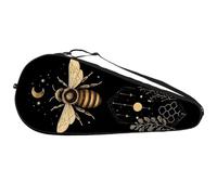 Durable Tennis Bag, Magical Bee Honey Moon Plants Star Constellation Flower Lightweight Tennis Racket Bag for Men Women Teens