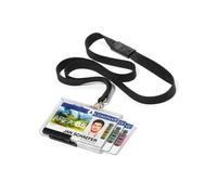 Durable Textile 15 mm Soft Lanyard - Black