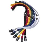 Durable Soft Textile Badge Lanyard Clip afety Release Grey (Pack of 10) 8119/10