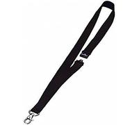 Durable Textile Lanyard 20 mm Black | Pack of 10 Necklaces | Includes Safety Release | Holds a Variety of Badges and Passes
