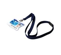 Durable Textile Lanyard With Snap Hook 15mm Midnight Blue (10 Pack)