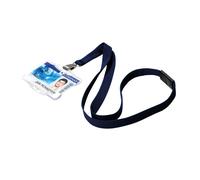 Durable Textile Lanyard with Snap Hook 15mm Midnight Blue (Pack of 10) 812728
