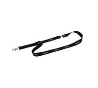 Durable Textile Lanyard Black with "STAFF" Printed Directly Onto SurFace | Pack of 10 | Includes Safety Release | Holds a Variety of Badges and Passes
