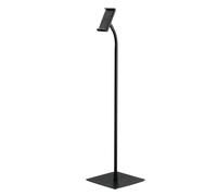 Durable TOUGH Anti-Theft Lock Goose Neck Tablet Holder Floor Stand | Black