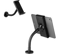 Durable Tough Tablet Stand for Desks - iPad Stand for Desks or Wall Mounting - For 7-13" Tablets and Kindles - Tablet POS System - Black