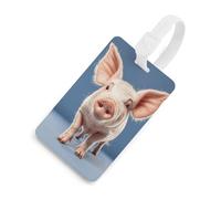Durable TPU Luggage Tag with Information Card, Scratch-Resistant Travel Bag Tag, Cute Long Ear Suitcase Tags for Bags & Tools, White-style, One Size, classic
