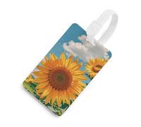 Durable TPU Luggage Tag with Information Card, Scratch-Resistant Travel Bag Tag, Goodlooking Hello Nice Sunshines Suitcase Tags for Bags & Tools, White-style, One Size, classic