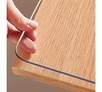 Durable Transparent PVC Table Cover Protector 31"x61" Vinyl Desk Pad 2mm Thick Ideal for Kitchen Dining Room & Writing Desk - Ultimate Surface Protection for Tables