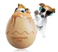 Durable Treat Dispensing Dog Toy, Tough & Interactive for All Dogs, Including Aggressive Chewers | Great for Fetch & Training, Dishwasher Safe (Yellow)