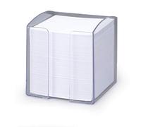 Durable Trend 800 Sheet Note Box Transparent Memo Pad Cube, Clear