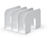 Durable TREND Magazine Stand Desk File Holder Book Organiser | 2 Pack | White