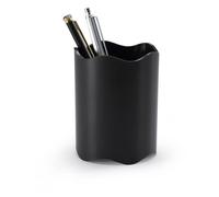 Durable TREND Pen Pot Pencil Holder Desk Tidy Organiser | 6 Pack | Black