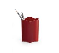 Durable TREND Pen Pot Pencil Holder Desk Tidy Organiser | 6 Pack | Red