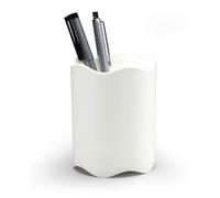 Durable TREND Pen Pot Pencil Holder Desk Tidy Organiser | 6 Pack | White