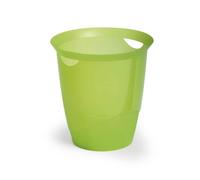 Durable TREND Plastic Waste Recycling Bin | 16 Litre | 6 Pack | Light Green