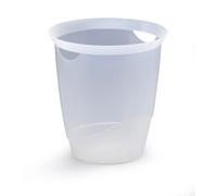 Durable TREND Plastic Waste Recycling Bin | 16 Litre | 6 Pack | Transparent