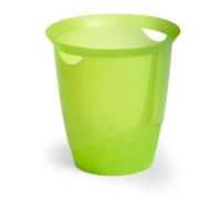 Durable TREND Plastic Waste Recycling Bin 16L 6 Pack Light Green