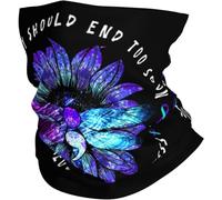 Durable Tube Scarf,No Story Should End Too Soon Suicide Prevention Awareness,Facial Covering Non-Slip Face Shield for Climbing Women Yoga 26X30cm
